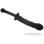 Brave669 Women Men Silicone Flexible G-spot Butt Plug Stick Massager Toy - Black