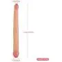RestingFun Vibrant 14.6 Inch Wand Double Sided Big Toy Real Feel Soft Comfort Flexible Double Head Massage and Easy to Clean Flesh Swell