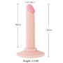 Slim Beginner Dildo with Storage Bag,SINLOLI Small Dildo with Suction Cup is Perfect for First-Time Users,Anal Plug for Anal Sex Play(5.8 inch)