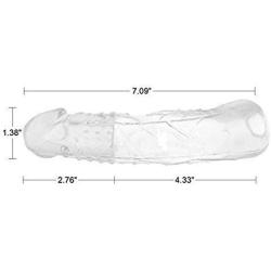 Silicone Reusable Pêŉiš Sleeve Flexible Gláns Sleeve Pêŉiš Enĺargement Extfor Men 822