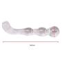 Wowlife Sex Toys Transparent Glass Crystal Penis Female Masturbation Glassware Stimulator Stimulation Anal Plug Sex Groud Toy with 1pcs Wowlifes Pouch