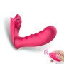 Remote Control Invisible But-terfly Silicone Waterproof USB Rechargeable Wearable Vibrant Toy for Women Couples