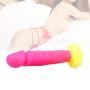 Lfcmf Skin Friendly Life Size Liquid Silicone Dîldɔ Soft and Safe with Suction Cup for Bedroom Play (Color : Red)