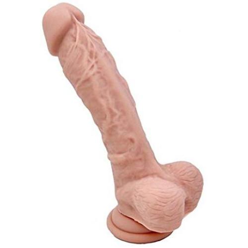 Bigbanana 8 Inches Liquid Silicone Dildo with Realistic Penis Suction Cup, 1.2 Pound