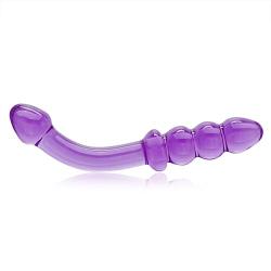 AKStore Crystal Glass Dildo Anal Beads Anal Plug Butt Plug Masturbation Personal Massager G-spot Stimulation Sex Toy for Male/female/couple/lovers