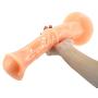 FEIXIAB0B 13.78in Safe Soft Materials Small Simulation Realistic Small Lifelike Massage G Anall Long Toys for Women Men Begain DîD&lő Stick with Suction Good Pleasure Tool Flesh