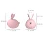 Sucking Rabbit Toys-USB Charging Silent Waterproof (Purple)