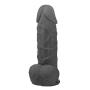 Lickerlish Rummy Fatty Ultra Thick Premium Silicone Dildo Black with Suction Cup, 8 Inch, 2 Pound