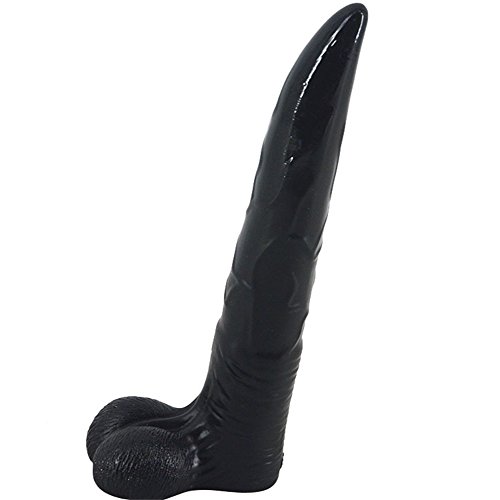 MLSice Realistic Animal Dildo Big Deer Penis Bull Novelties Sex Toys for Women Long Cock Anal Plug Anus Massage for Lesbian Gay Masturbator 10.24 Inch - Black