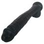 AIJIUJIU 12.20 inch Ultra-Soft Realistic Soft-Dîldɔ Stick for Women Men Beginners Advanced with Huge Big Long Size,Black