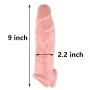 ARNDRE Skin Pênni`s Rings Male Chástity Device Pênni`s Ring Toys for Men Pênni`sring Pênni`s Sleeve Extension Reusable Cóndom 9 INCH