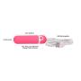 Pure Love Rechargeable Vibrating Bullet Pink, Waterproof, Multispeed & Multifunction, Adult Sex Toy
