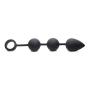Tom Of Finland Weighted Anal Ball Beads, Black, 1 Count