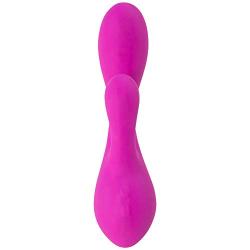 Pure Love New Squeeze-Control Dual Hug Vibrator, Rechargeable, and Waterproof Massage Wand, Memory Function, Adult Sex Toy, Pink Color