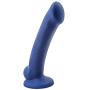 7.25" Realistic Sensa Feel Dual Density Dildo - Platinum Silicone - Cock and Balls Dong - Suction Cup Harness Compatible - Sex Toy for Women - Sex Toy for Adults (Indigo)