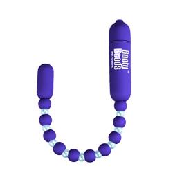 Pure Love Flexible Vibrating Anal Beads with 7 Functions, Purple Color, Adult Sex Toy