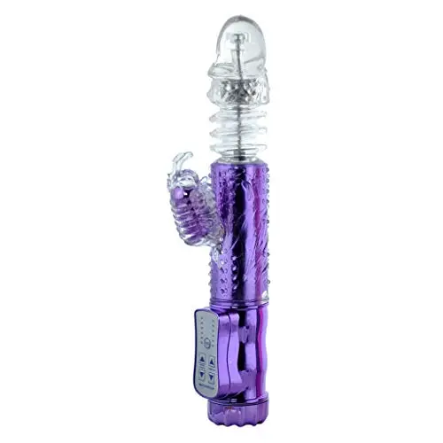 Butter -Fly G-S VIB Toys with Rotating Bead Silicone Waterproof Six Toy for Women Couple with Slient Butter -Fly G-S VIB Toys with Rotating Bead Silicone Waterproof Six Toy for Women Couple with Slient