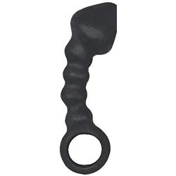 Ram Anal Trainer #3 Silicone Anal Beads 5.5 Inch, Waterproof, Black