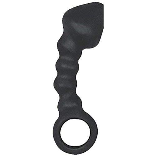 Ram Anal Trainer #3 Silicone Anal Beads 5.5 Inch, Waterproof, Black