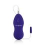 CalExotics Whisper Micro Bullet – Self Heating Wired Pocket Bullet Vibrator - Remote Control Sex Toys for Couples - Adult Egg Massager - 1.25 Inch - Purple