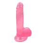 Large Special Artifact Vibrant Training Toys for Beginners Can Bring You Real Skin Feelings, 7 Inch Crystal Pink St!ck for Women (to Improve Your Love Skills)