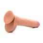 Usa Cocks Ultra Real Dual Layer Suction Cup Dildo, Medium Skin Tone, 10 Inch