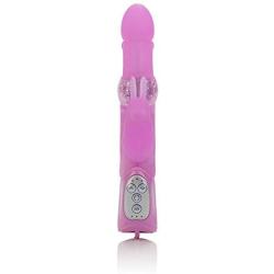 CalExotics 7-Function Silicone Jack Rabbit - Vibrator With Rotating Shaft - Waterproof Vibe Sex Toys for Couples - Adult Clitoral G Spot Massager - Pink