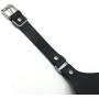 SMspade Leather Mouth Gag Adjustable Inflatable Dildo Gag Silicone Black