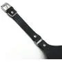 SMspade Leather Mouth Gag Adjustable Inflatable Dildo Gag Silicone Black