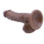 Full 9 Inch Realistic Waterproof Relax Tools Ultra Soft PVC for Women Waterproof Toy - Brown - Youeryuanda1.2