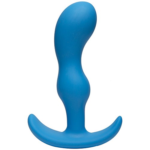 Doc Johnson Mood - Naughty 2 - Silicone Anal Plug - Extra Large - 6.0 in. Long and 1.5 in. Wide - Tapered Base for Comfort Between The Cheeks - Extra Large - Blue