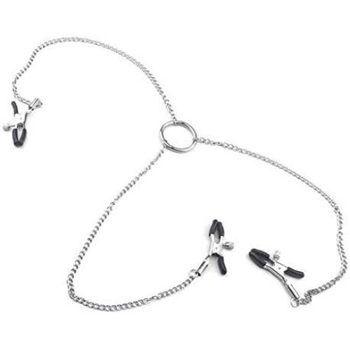 Guiseniour Metal Chain Niple Clamps Chains Adullt Six Games Breastt Clips Six Toys for Women Couples