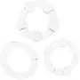 GUANGSHAN 3Pcs Male Pe~NIS Ring, Co~ck Ring Impotence Eréction Enhancer Delay Prolong Séx Aid Toys
