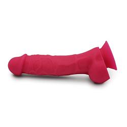 Letsgasm &quotPerfect Fit" 6 Inch Silicone Dildo - Hot Pink Platinum Grade Silicone With Suction Cup