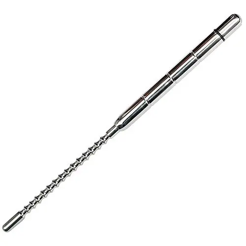 TheChainGang Ridged Vibrating Sound, Surgical Steel Male Urethral Sounding TheChainGang Ridged Vibrating Sound, Surgical Steel Male Urethral Sounding