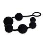 UTIMI Butt Plug with Silicone Anal Bead in Black