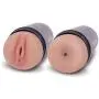Penthouse Penthouse Pet Cyberskin Hands-Free Adjustable Dual Stroker, Masturbator for Men Toy Cup Virtual Skin Material, 1.45 Pound