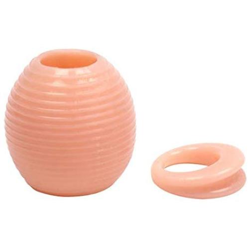 Dream_mimi 2Pc / Set new packaging delayed ejaculation foreskin silicone flexible penis cock ring glans block circumcision anti-phimosis too long (Pink)