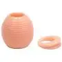Dream_mimi 2Pc / Set new packaging delayed ejaculation foreskin silicone flexible penis cock ring glans block circumcision anti-phimosis too long (Pink)