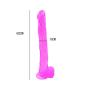 Realistic Dǐldo Jelly Toy, Crystal Dǐldo for Beginners and Strong Suction Cup, (Pink)