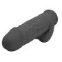 Lickerlish Rummy Fatty Ultra Thick Premium Silicone Dildo Black with Suction Cup, 8 Inch, 2 Pound