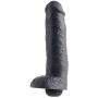 Pipedream King Cock Squirting Cock with Balls, 11", Black