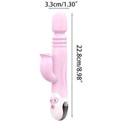 Wytinug 12 Frequency Vibe Heating Telescopic Vibran G-Spott Messager Clǐtoŗîs Licking Thrust-ing Stimulator Relax Toy for Women Couples