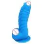 xinYxzR Dinosaur Scales Dildo G-spot Stimuate Silicone Orgasm Massage with Suction Cup Black Red