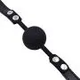 YiFeng Silicone SM Mouth Ball Gag with Adjustable Strap Restraint Slave Bondage Fetish (Black)