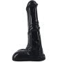 Big Animal Horse Dildo G Spot Stimuating Solid Ribbed Big Cock Size Female Masturbate Sex Toys Fetish Product Couple Flirting (Black)