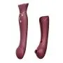ZALO Queen Set G-spot PulseWave Vibrator with Suction Sleeve Wine Red ZALO Queen Set G-spot PulseWave Vibrator with Suction Sleeve Wine Red