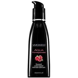 Wicked Sensual Care Wicked Aqua Pomegranate Water Based Lubricant 4 Ounce