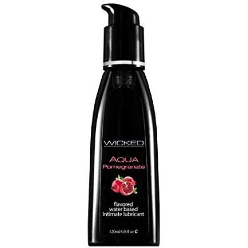 Wicked Sensual Care Wicked Aqua Pomegranate Water Based Lubricant 4 Ounce