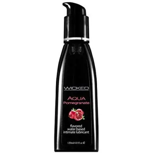 Wicked Sensual Care Wicked Aqua Pomegranate Water Based Lubricant 4 Ounce